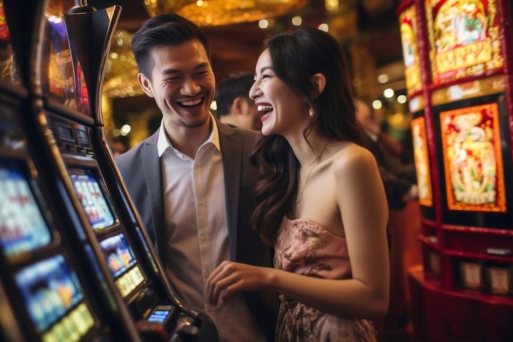 Koleksi permainan slot dan meja dealer langsung pada tampilan platform